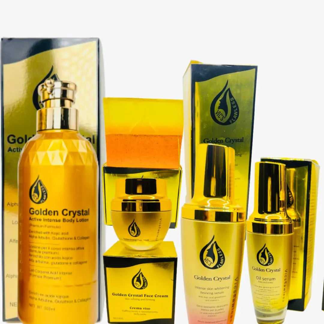 Golden Crystal Complete Set (Natural Fairness/Light complexion) Vicsflawless 