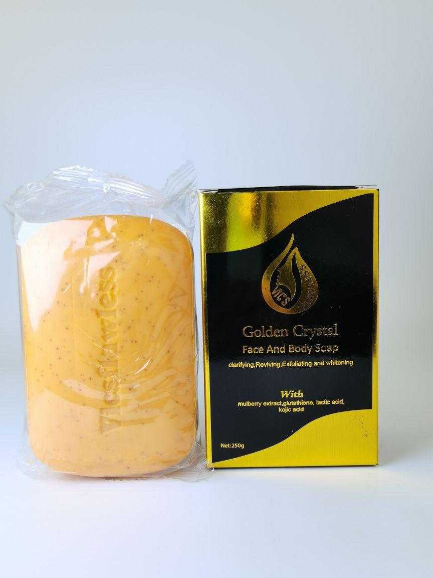 Golden Crystal set 3pcs (skin Brightening/ lightening set) with Serum 120ml Vicsflawless