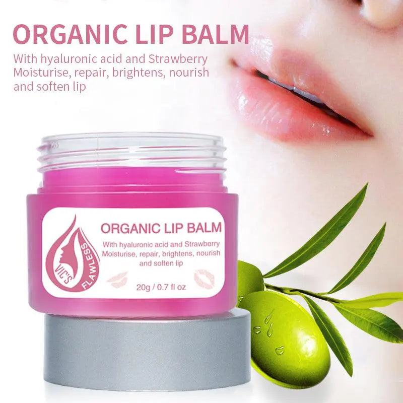 Organic Brightening Lip Balm - Vicsflawless