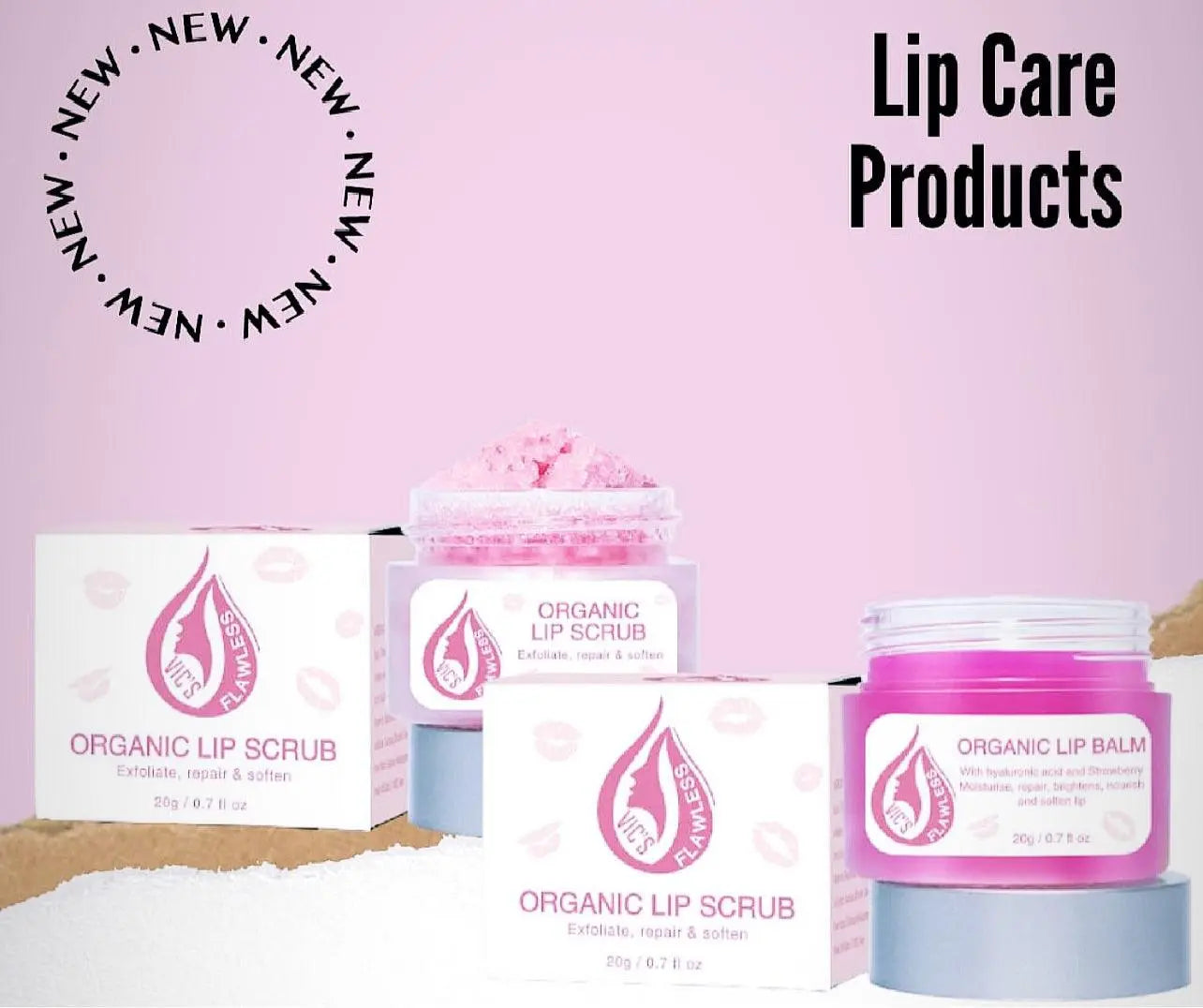 Organic Lip Care set - Vicsflawless