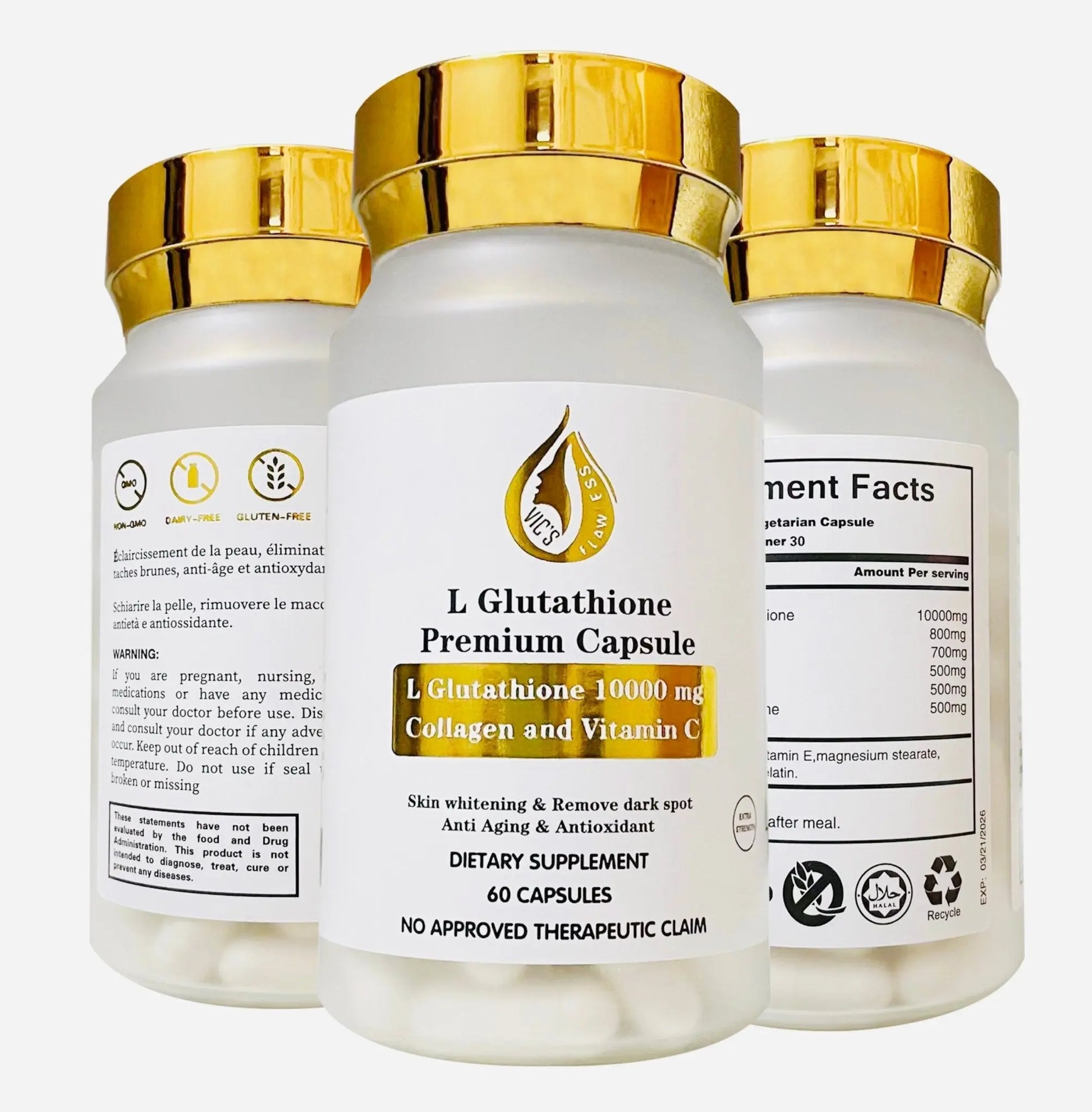 glutathione collagen vitamin c capsules
